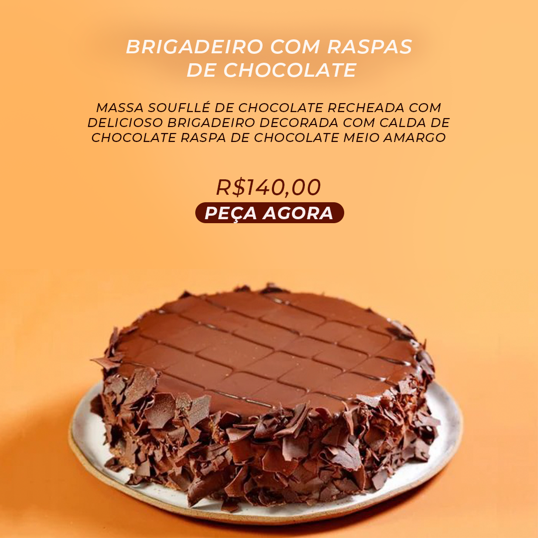 Brigadeiro com raspas de chocolate